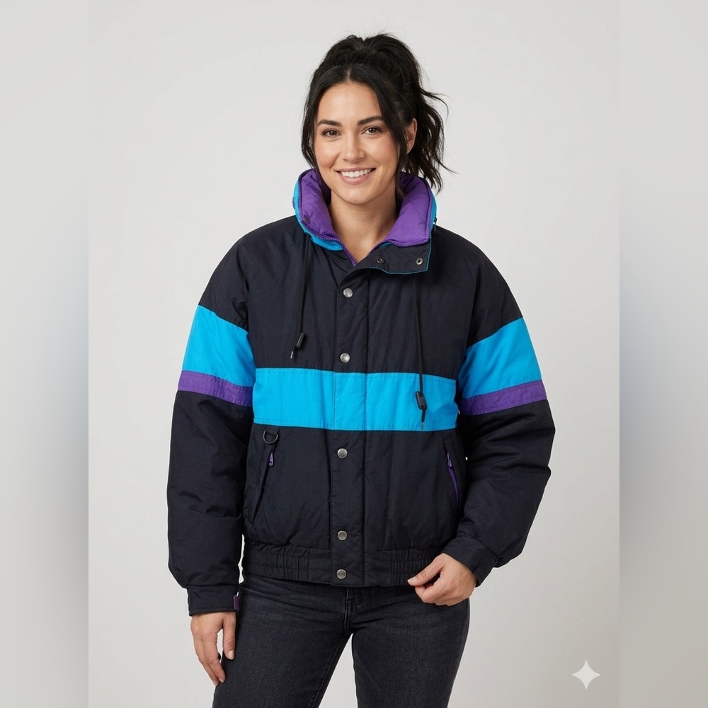 Lifes adventures Ladies M Vintage Ski Jacket %80 White Duck Down %20 Water Fowl